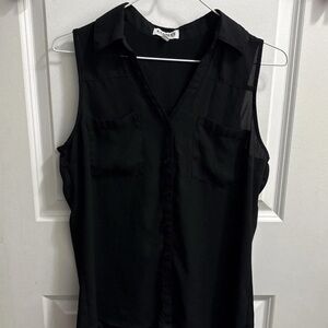 Express Women’s The Portofino Shirt Sleeveless Button Top Size S